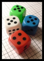 Dice : Dice - 6D - Hollow Plastic Multicolor Printed Pips - Ebay Feb 2010